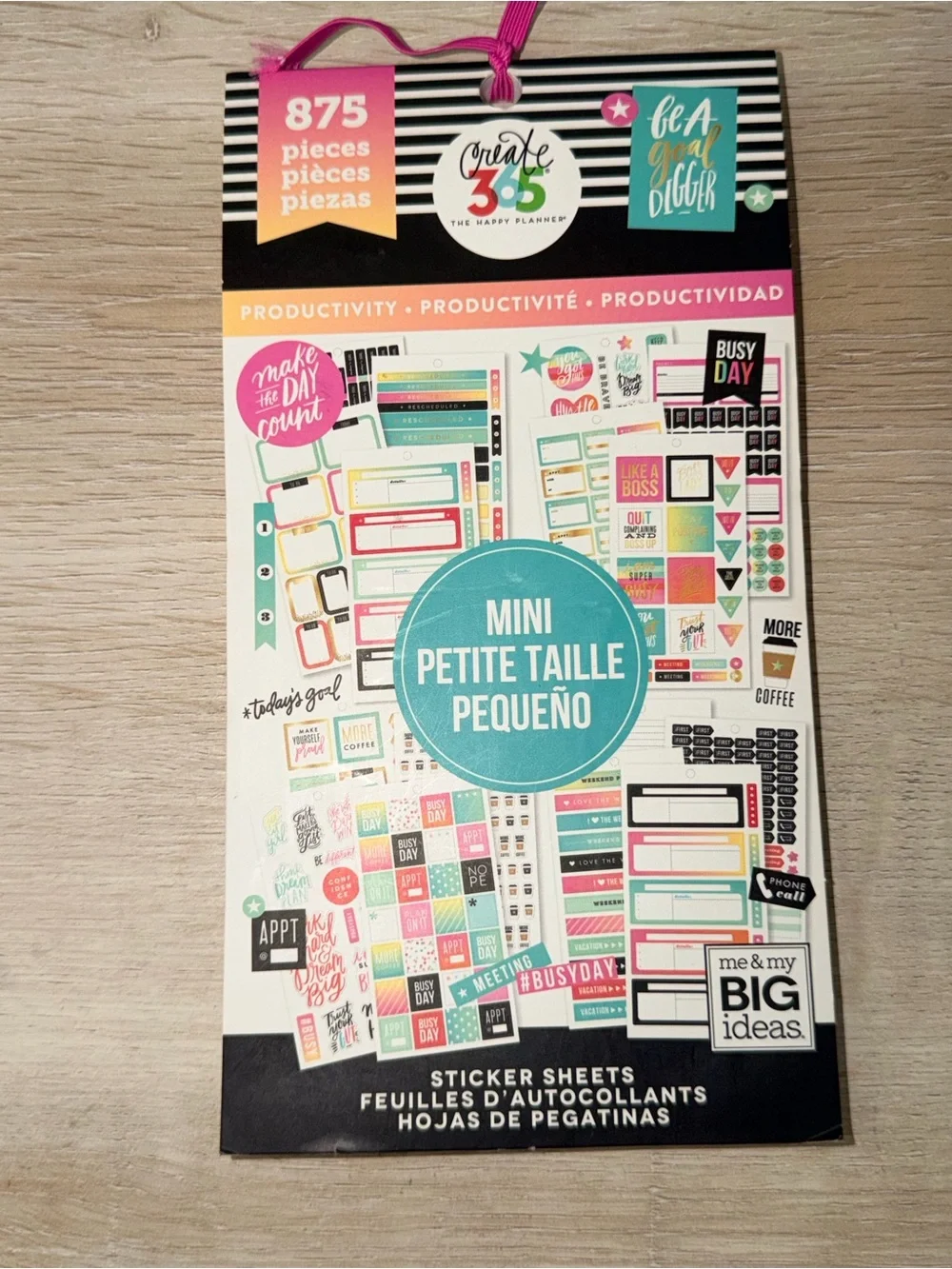 The Happy Planner Colorful Boxes Sticker Pack - Multicolor